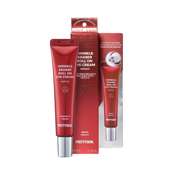 Wholesale PRETTYSKIN - Wrinkle Eraser Roll On Eye Cream - Retinol - 30ml | Carsha