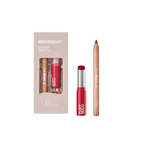 Wholesale Pudaier - Lip Combo Gift Set - 2.5g+3.5g - 08 Broken Cherry | Carsha