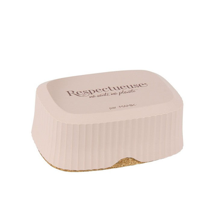 Scatola di trasporto rosa cipria rispettosa