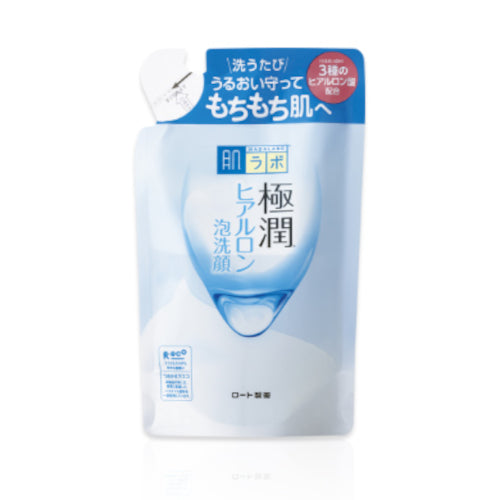 Wholesale Rohto Mentholatum - Hada Labo Gokujyun Hyaluronic Face Foaming Cleanser Refill - 140ml | Carsha