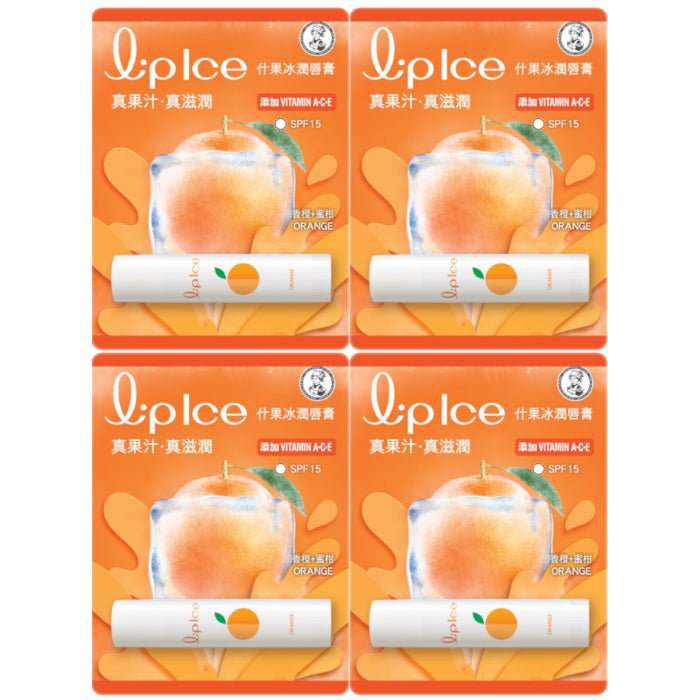 Wholesale Rohto Mentholatum - LipIce Lip Balm - 1pc - Orange & Mandarin 4ea Set | Carsha