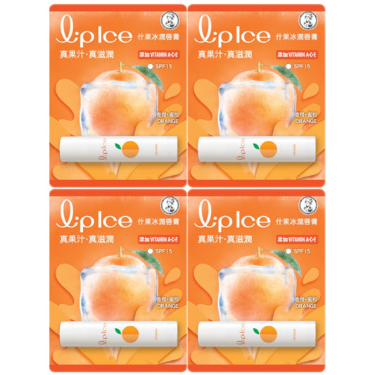 Wholesale Rohto Mentholatum - LipIce Lip Balm - 1pc - Orange & Mandarin 4ea Set | Carsha