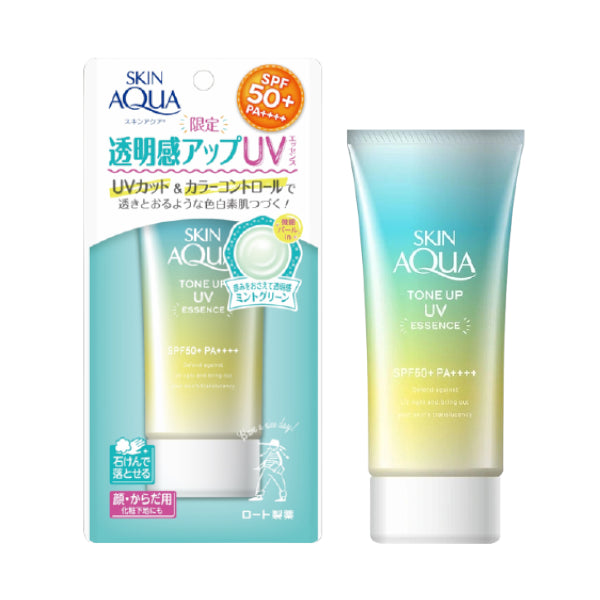 Wholesale Rohto Mentholatum - Skin Aqua Tone Up UV Essence Green SPF50+ PA++++ - 80g | Carsha