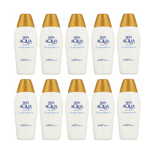 Wholesale Rohto Mentholatum Skin Aqua UV Super Moisture Gel Hydrating Sunscreen 10ea Set | Carsha