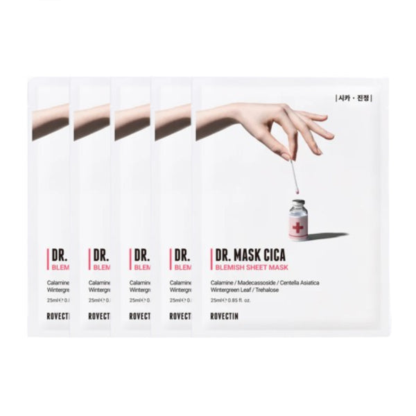 Wholesale ROVECTIN - Skin Essentials Dr. Mask Cica Pack - 5pcs | Carsha