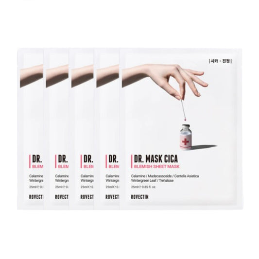 Wholesale ROVECTIN - Skin Essentials Dr. Mask Cica Pack - 5pcs | Carsha