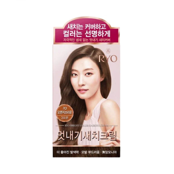 Wholesale Ryo Hair - Bright Color Hair Dye Cream - 1set - 7O Orange Brown | Carsha