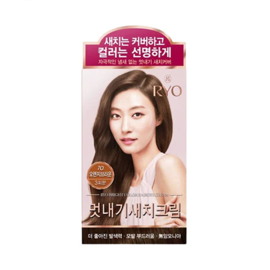 Wholesale Ryo Hair - Bright Color Hair Dye Cream - 1set - 7O Orange Brown | Carsha