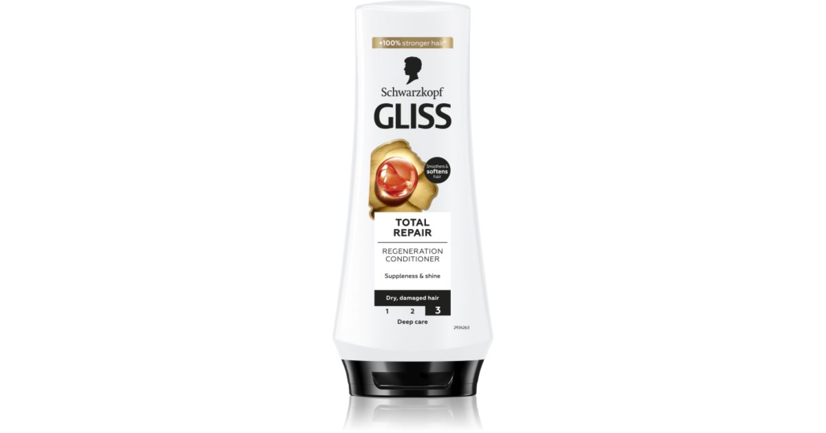 Gliss kur Balsamo rigenerante per capelli secchi e danneggiati Total Repair 200 ml