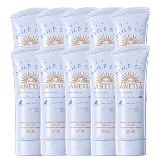 Wholesale Shiseido Anessa Moisture UV Sunscreen Mild Gel SPF35 PA+++ - 90g 10ea Set | Carsha