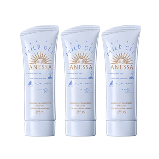 Wholesale Shiseido Anessa Moisture UV Sunscreen Mild Gel SPF35 PA+++ - 90g 3ea Set | Carsha