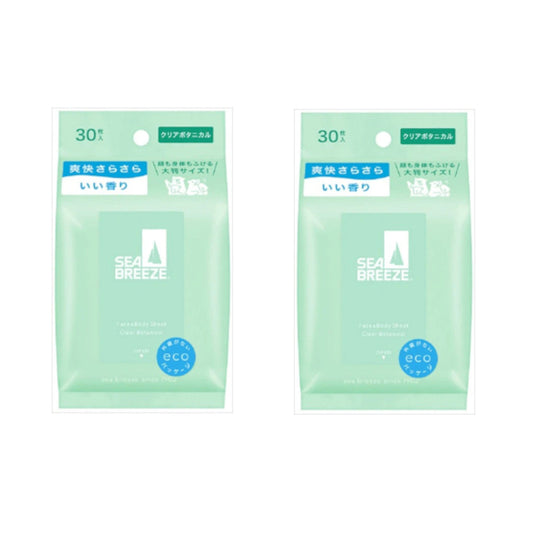 Shiseido - Sea Breeze Face & Body Ice Sheet - 30 sheets - Clear Botanical (2ea) Set