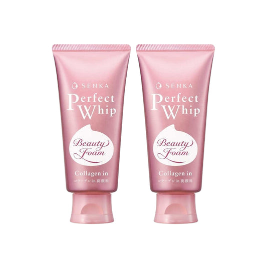 Shiseido - Senka Perfect Whip Collagen in Washing Foam Cleanser (2023 Version) - 120g (2ea) Set