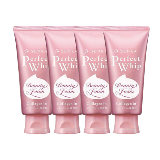 Shiseido - Senka Perfect Whip Collagen in Washing Foam Cleanser (2023 Version) - 120g (4ea) Set