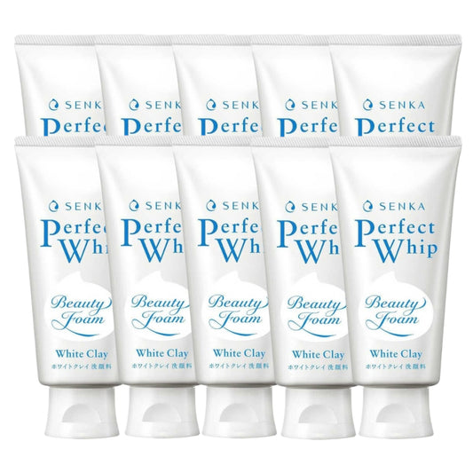 Shiseido - Senka Perfect Whip White Clay (2023 Version) - 120g (10ea) Set