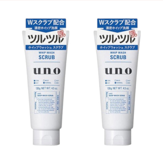 Wholesale Shiseido - Uno Whip Wash - Scrub - 130g 2pcs Set | Carsha
