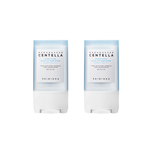 Wholesale SKIN1004 Madagascar Centella Hyalu-Cica Silky-Fit Sun Stick SPF50+ PA++++ - 20g 2ea set | Carsha