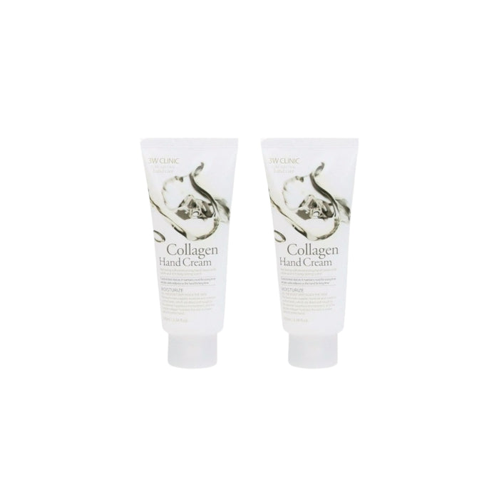 Wholesale 3W Clinic - Collagen Moisturizing Hand Cream - 100ml 2ea Set | Carsha