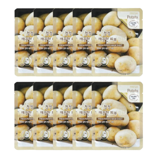 Wholesale 3W Clinic - Fresh Potato Mask Sheet - 10pcs Set | Carsha