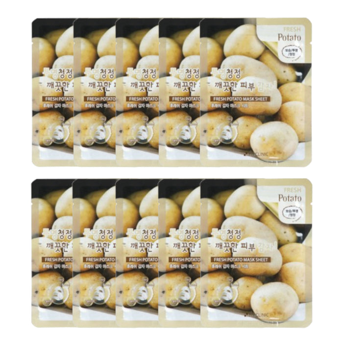 Wholesale 3W Clinic - Fresh Potato Mask Sheet - 10pcs Set | Carsha
