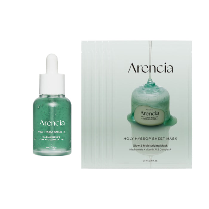 Wholesale Arencia - Holy Hyssop Serum 12 - 30ml & Sheet Mask - 5pcs Set | Carsha