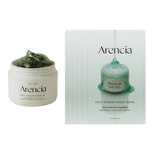 Wholesale Arencia - Holy Hyssop Serum 30 - 50ml & Sheet Mask - 5pcs Set | Carsha
