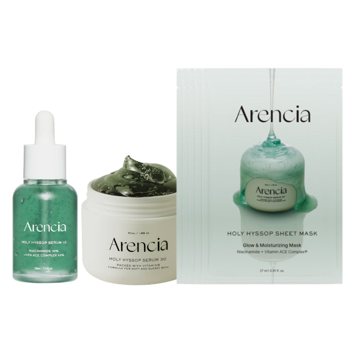 Wholesale Arencia - Holy Hyssop Serum & Sheet Mask 5pcs Set | Carsha