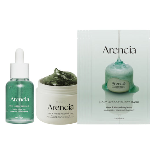 Wholesale Arencia - Holy Hyssop Serum & Sheet Mask 5pcs Set | Carsha