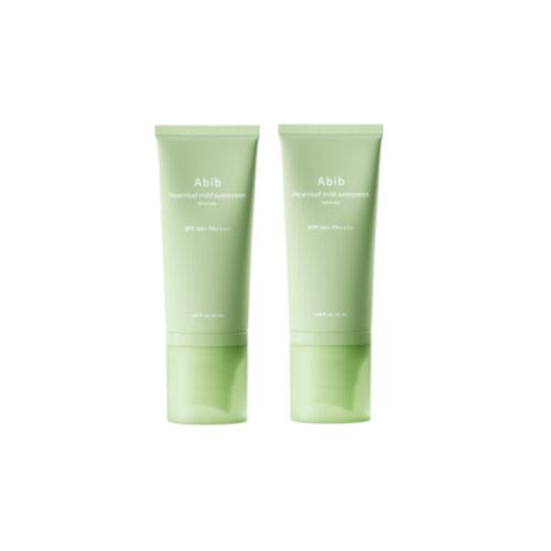 Wholesale Abib - Heartleaf Mild Sunscreen Relief Tube SPF 50+ PA++++ - 50ml 2ea Set | Carsha