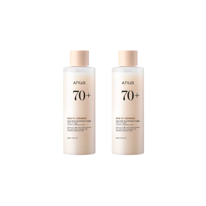 Wholesale ANUA - Rice 70 Glow Milky Toner - 250ml 2ea Set | Carsha