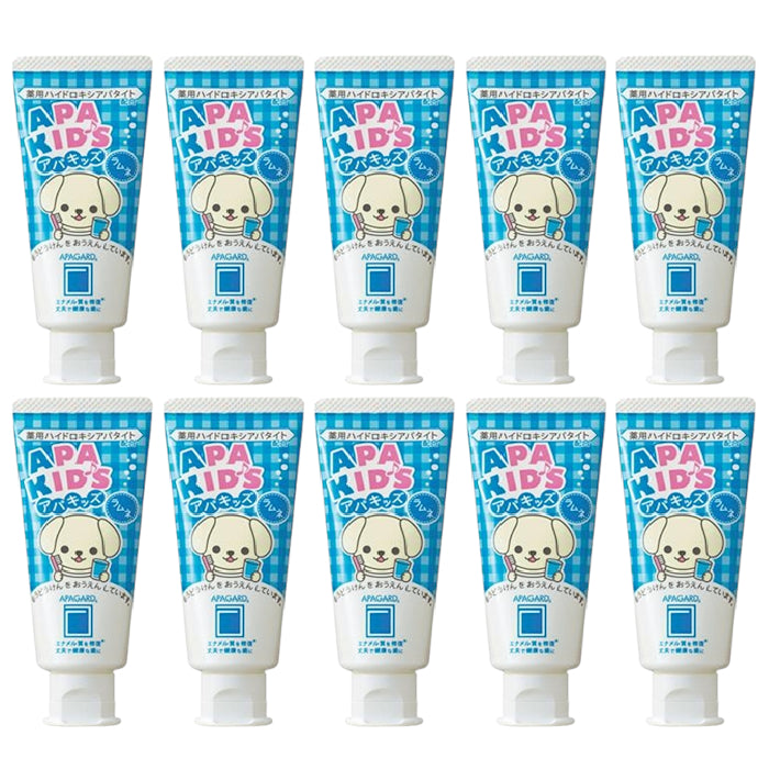 卸売 APAGARD - アパキッズ 歯磨き粉 - 60g 10個セット | Carsha