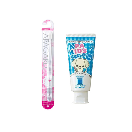 Wholesale APAGARD - Apa-Kids Toothpaste - 60g 1ea + APAGARD - Crystal Toothbrush - 1pc - Random Color 1ea Set | Carsha