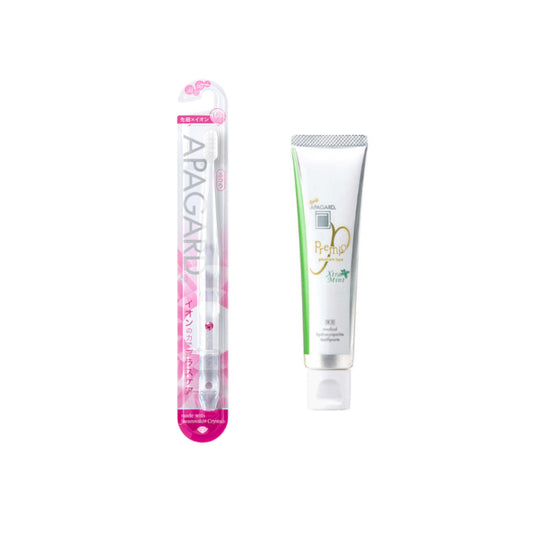 Wholesale APAGARD - Premio Xtra Mint - 53g 1ea + APAGARD - Crystal Toothbrush - 1pc - Random Color 1ea Set | Carsha