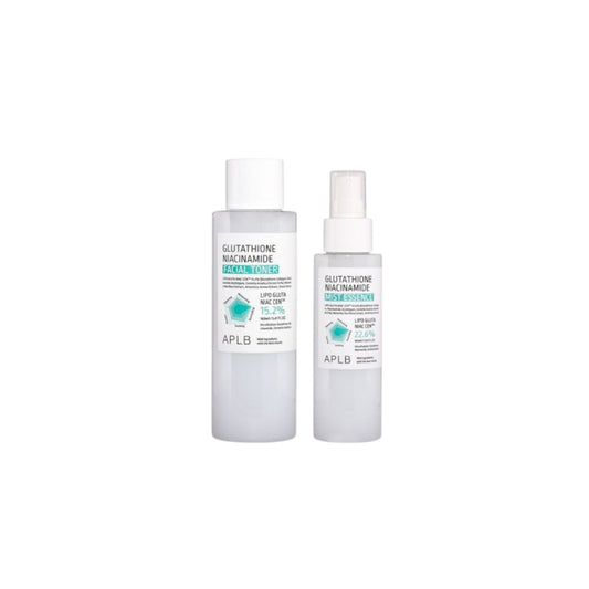 Wholesale APLB - Glutathione Niacinamide Facial Toner - 160ml 1ea + Glutathione Niacinamide Mist Essence - 105ml 1ea Set | Carsha