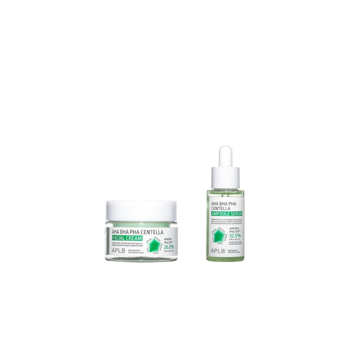 Wholesale APLB - AHA BHA PHA Centella Ampoule Serum - 40ml 1ea + Facial Cream - 55ml 1ea Set | Carsha