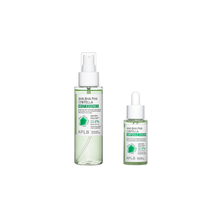 Wholesale APLB - AHA BHA PHA Centella Ampoule Serum - 40ml 1ea + Mist Essence - 105ml 1ea Set | Carsha