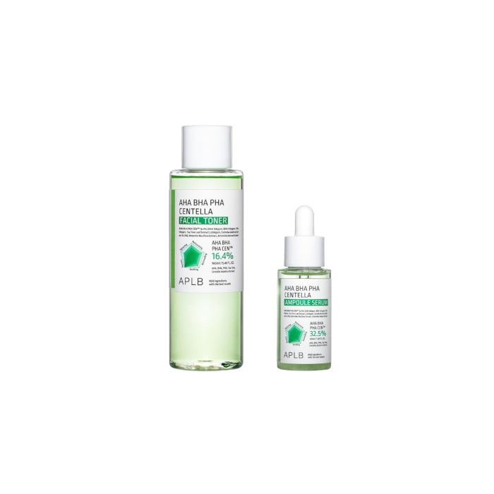 Wholesale APLB - AHA BHA PHA Centella Ampoule Serum - 40ml 1ea + Facial Toner - 160ml 1ea Set | Carsha