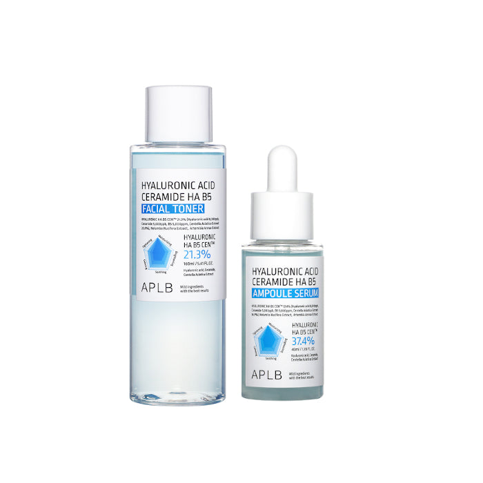 Wholesale APLB - Hyaluronic Acid Ceramide HA B5 Ampoule Serum - 40ml 1ea + Facial Toner - 160ml 1ea Set | Carsha