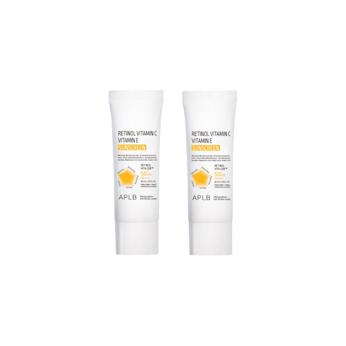 Wholesale APLB - Retinol Vitamin C Vitamin E Sunscreen SPF50+ PA++++ - 40ml 2ea Set | Carsha