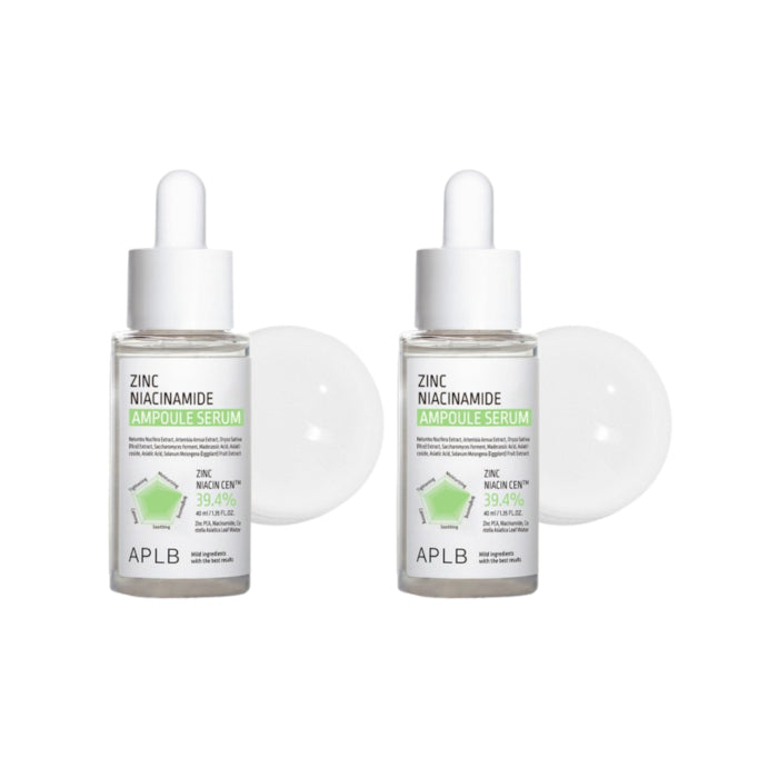 Wholesale APLB - Zinc Niacinamide Ampoule Serum - 40ml 2ea Set | Carsha