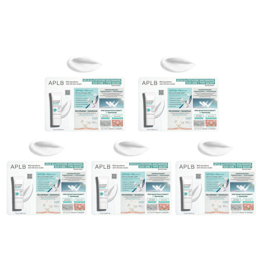Wholesale APLB - Glutathione Niacinamide Sunscreen SPF50+ PA++++ Sachet Pack 5ea Set | Carsha