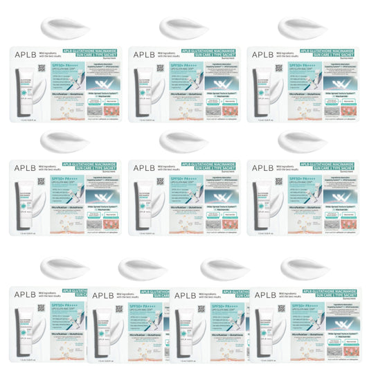 Wholesale APLB - Glutathione Niacinamide Sunscreen SPF50+ PA++++ Sachet Pack 10ea Set | Carsha