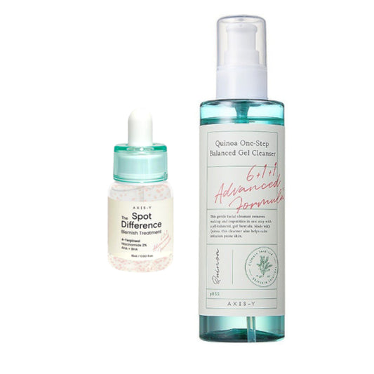 Wholesale DEAL AXIS-Y Quinoa One Step Balanced Gel Cleanser X Spot The Difference Blemish Treatment | Carsha