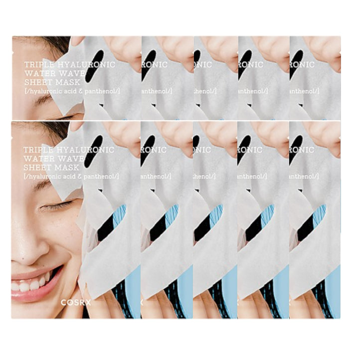Wholesale COSRX - Hydrium Triple Hyaluronic Water Wave Sheet Mask - 10pcs | Carsha