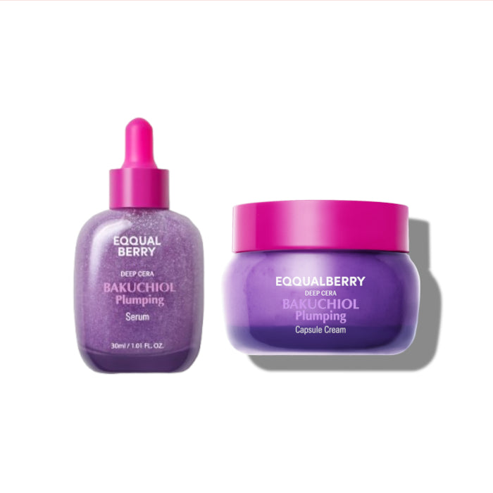 Wholesale EQQUALBERRY - Bakuchiol Plumping Serum - 30ml 1ea X Capsule Cream - 50ml 1ea Set | Carsha