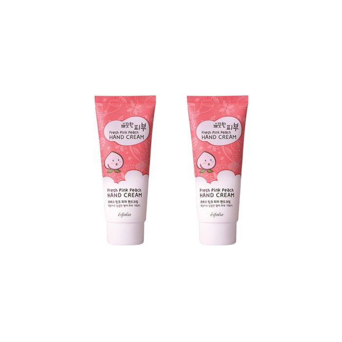 Wholesale esfolio - Pure Skin Fresh Pink Peach Hand Cream - 100ml 2ea Set | Carsha
