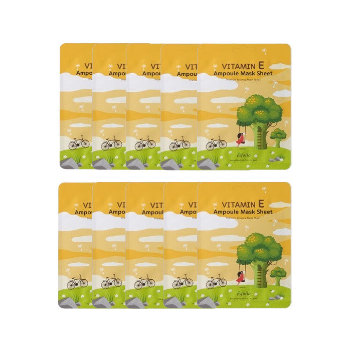 Wholesale esfolio - Vitamin E Ampoule Mask Sheet - 25ml*1pc 10ea Set | Carsha
