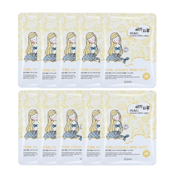 Wholesale esfolio - Pure Skin Essence Mask Sheet - 25ml*1pc - Pearl 10ea Set | Carsha