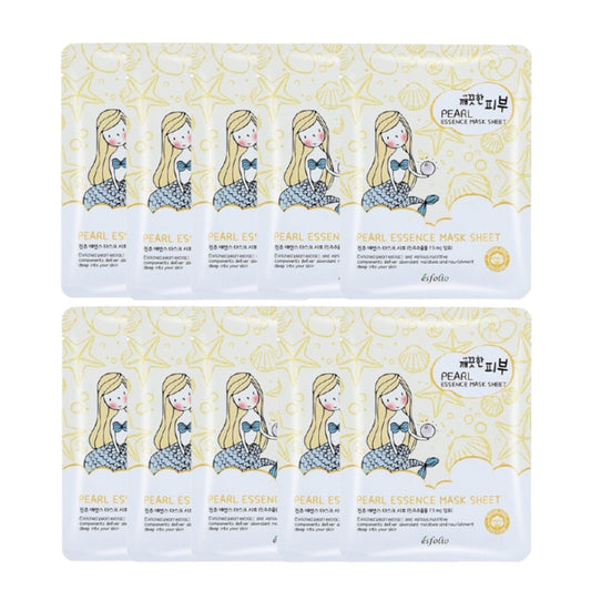 Wholesale esfolio - Pure Skin Essence Mask Sheet - 25ml*1pc - Pearl 10ea Set | Carsha