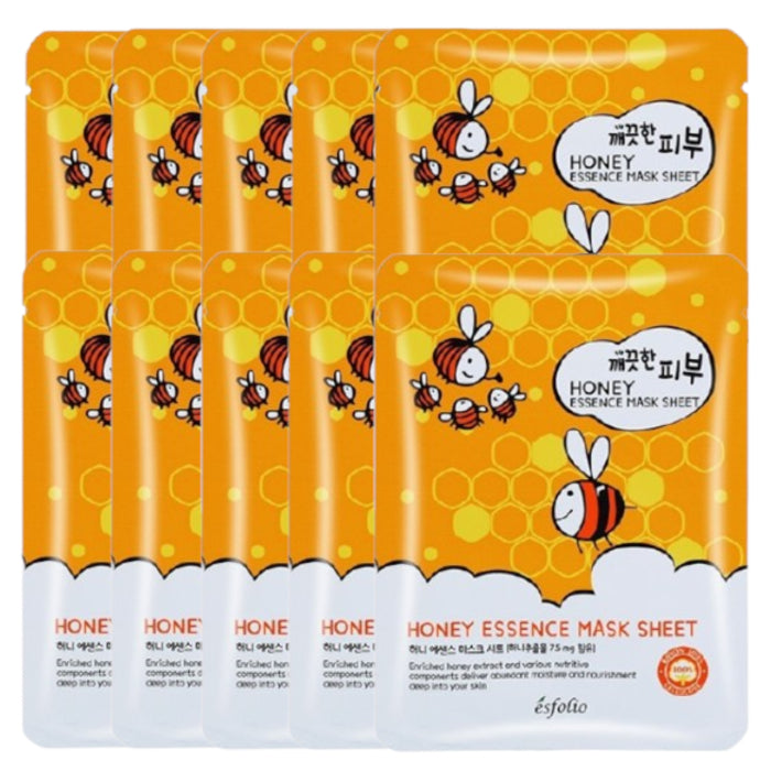 Wholesale esfolio - Pure Skin Essence Mask Sheet - 25ml*1pc - Honey 10ea Set | Carsha